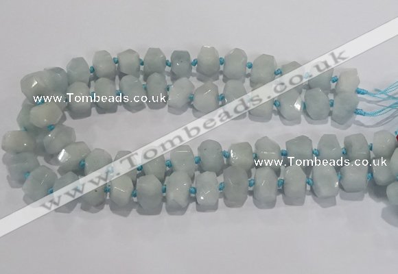 CNG6010 15.5 inches 10*14mm - 12*16mm faceted nuggets white jade beads