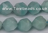 CNG6035 15.5 inches 12mm faceted nuggets amazonite beads