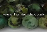 CNG6047 15.5 inches 12mm faceted nuggets African turquoise beads