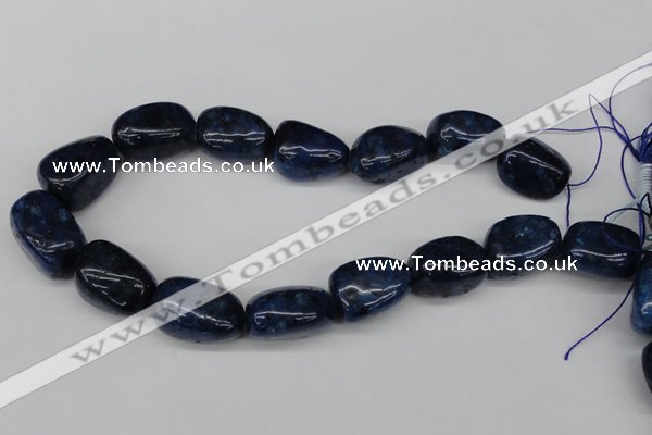 CNG61 15.5 inches 20*30mm nuggets lapis lazuli gemstone beads