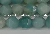 CNG6100 15.5 inches 8mm faceted nuggets amazonite gemstone beads