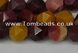 CNG6106 15.5 inches 8mm faceted nuggets mookaite gemstone beads