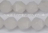 CNG6186 15.5 inches 10mm faceted nuggets white jade beads