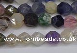 CNG6265 15.5 inches 6mm faceted nuggets mixed gemstone beads