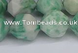 CNG6293 15.5 inches 14mm faceted nuggets Qinghai jade beads