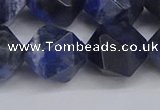 CNG6298 15.5 inches 14mm faceted nuggets sodalite beads