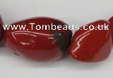 CNG63 15.5 inches 10*15mm - 25*40mm nuggets red jasper beads