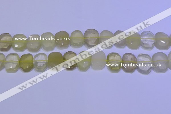 CNG6304 15.5 inches 13*18mm - 15*20mm faceted freeform lemon quartz beads