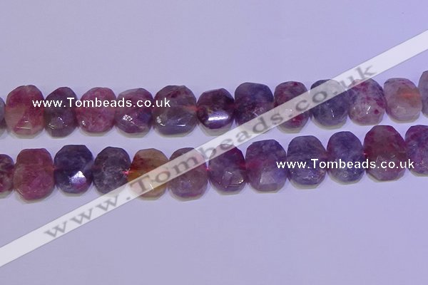 CNG6306 15.5 inches 13*18mm - 15*20mm faceted freeform tourmaline beads