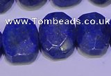 CNG6315 15.5 inches 13*18mm - 15*20mm faceted freeform lapis lazuli beads