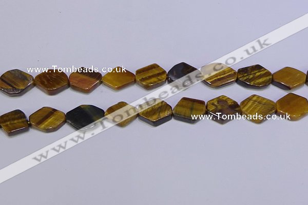 CNG6345 15.5 inches 14*18mm - 16*22mm freeform yellow tiger eye beads