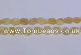 CNG6355 15.5 inches 14*18mm - 16*22mm freeform matte citrine beads