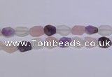 CNG6364 15.5 inches 14*18mm - 16*22mm freeform matte mixed quartz beads