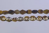 CNG6370 15.5 inches 14*18mm - 16*22mm freeform matte yellow tiger eye beads