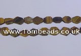 CNG6370 15.5 inches 14*18mm - 16*22mm freeform matte yellow tiger eye beads