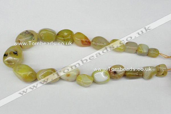 CNG65 15.5 inches 10*15mm - 20*30mm nuggets agate gemstone beads