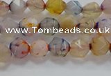 CNG6500 15.5 inches 6mm faceted nuggets agate beads wholesale