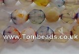 CNG6501 15.5 inches 8mm faceted nuggets agate beads wholesale