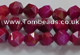 CNG6534 15.5 inches 6mm faceted nuggets red tiger eye beads