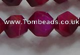CNG6537 15.5 inches 12mm faceted nuggets red tiger eye beads