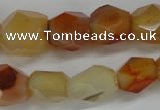 CNG680 15.5 inches 10*14mm - 13*18mm faceted nuggets agate beads