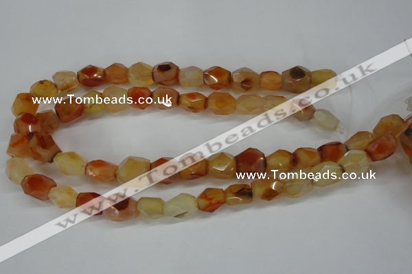 CNG680 15.5 inches 10*14mm - 13*18mm faceted nuggets agate beads