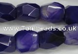 CNG681 15.5 inches 13*18mm - 15*20mm faceted nuggets agate beads