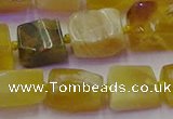 CNG6812 15.5 inches 5*8mm - 8*12mm nuggets yellow opal beads