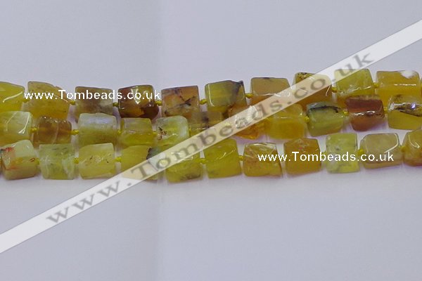 CNG6813 15.5 inches 8*12mm - 10*16mm nuggets yellow opal beads