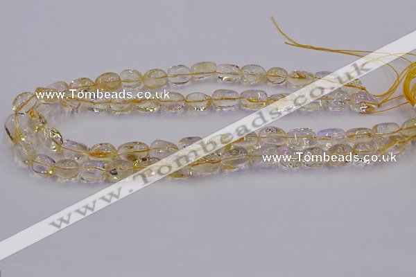 CNG6856 15.5 inches 8*12mm - 10*14mm nuggets citrine beads