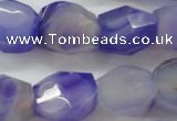 CNG686 15.5 inches 15*18mm - 18*20mm faceted nuggets agate beads