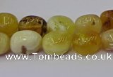 CNG6880 15.5 inches 8*12mm - 10*14mm nuggets yellow opal beads