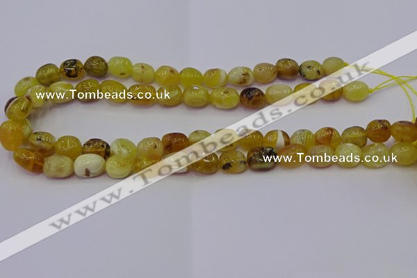 CNG6880 15.5 inches 8*12mm - 10*14mm nuggets yellow opal beads