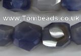 CNG689 15.5 inches 15*18mm - 18*20mm faceted nuggets agate beads