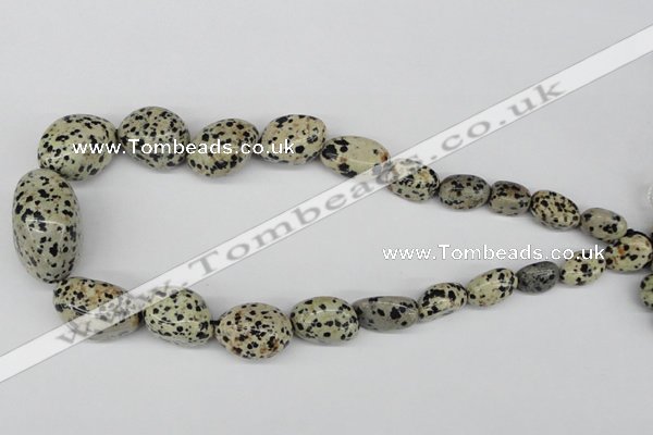 CNG69 15.5 inches 10*16mm - 25*35mm nuggets dalmatian jasper beads