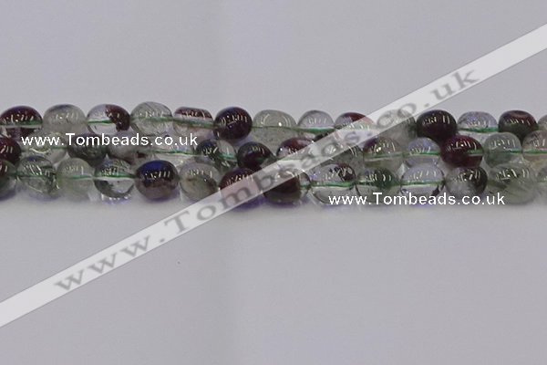 CNG6911 15.5 inches 8*12mm - 10*14mm nuggets green phantom quartz beads