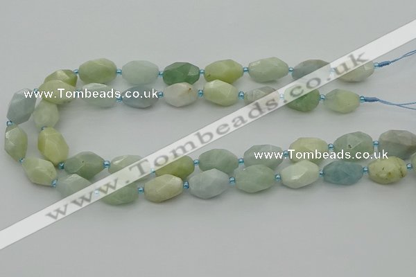 CNG6919 15.5 inches 12*16mm - 13*18mm faceted nuggets aquamarine beads