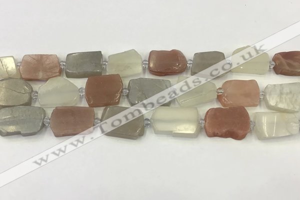 CNG6944 15.5 inches 13*18mm - 20*22mm freeform mixed moonstone beads