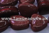 CNG695 15.5 inches 13*18mm - 15*16mm freeform goldstone beads