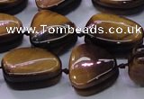 CNG696 15.5 inches 13*18mm - 15*16mm freeform yellow tiger eye beads