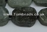 CNG7028 15.5 inches 20*28mm - 25*35mm freeform druzy agate beads