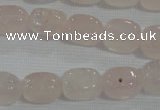 CNG704 15.5 inches 10*14mm nuggets rose quartz beads wholesale