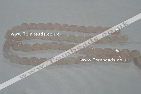 CNG704 15.5 inches 10*14mm nuggets rose quartz beads wholesale