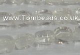 CNG705 15.5 inches 10*14mm nuggets white crystal beads wholesale
