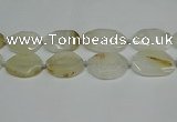 CNG7080 15.5 inches 25*35mm - 35*45mm faceted freeform agate beads