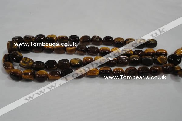 CNG710 15.5 inches 10*14mm nuggets yellow tiger eye beads wholesale