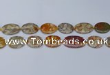 CNG7111 15.5 inches 18*25mm - 20*33mm freeform birdeye rhyolite beads