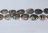 CNG7115 15.5 inches 20*25mm - 30*40mm freeform blood jasper beads