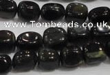 CNG712 15.5 inches 10*14mm nuggets blue tiger eye beads wholesale