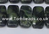 CNG7121 10*20mm freeform double drilled kambaba jasper beads